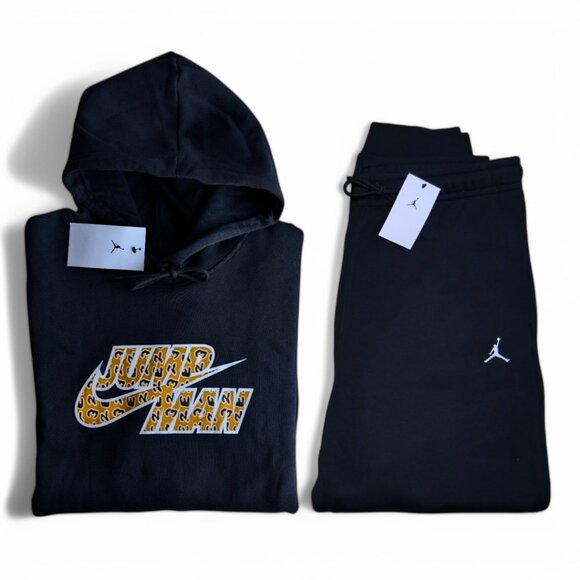 Nike Air Jordan Men's Jumpman Sweatsuit 2 Piece Matching Fleece Tracksuit NWT - Picture 1 of 13